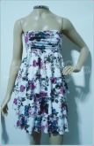 Vestido sem alça babados COD263