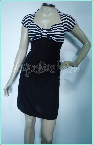 Vestido listra busto COD262