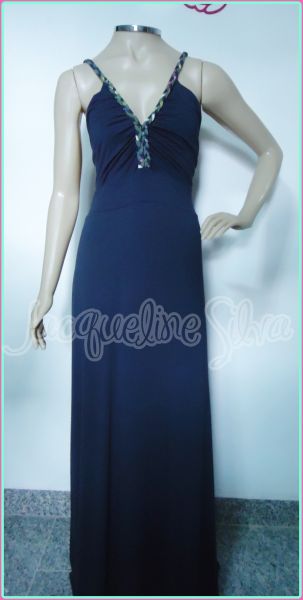 Vestido longo grafite COD1412